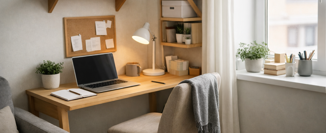 Como montar um home office funcional em espaços pequenos