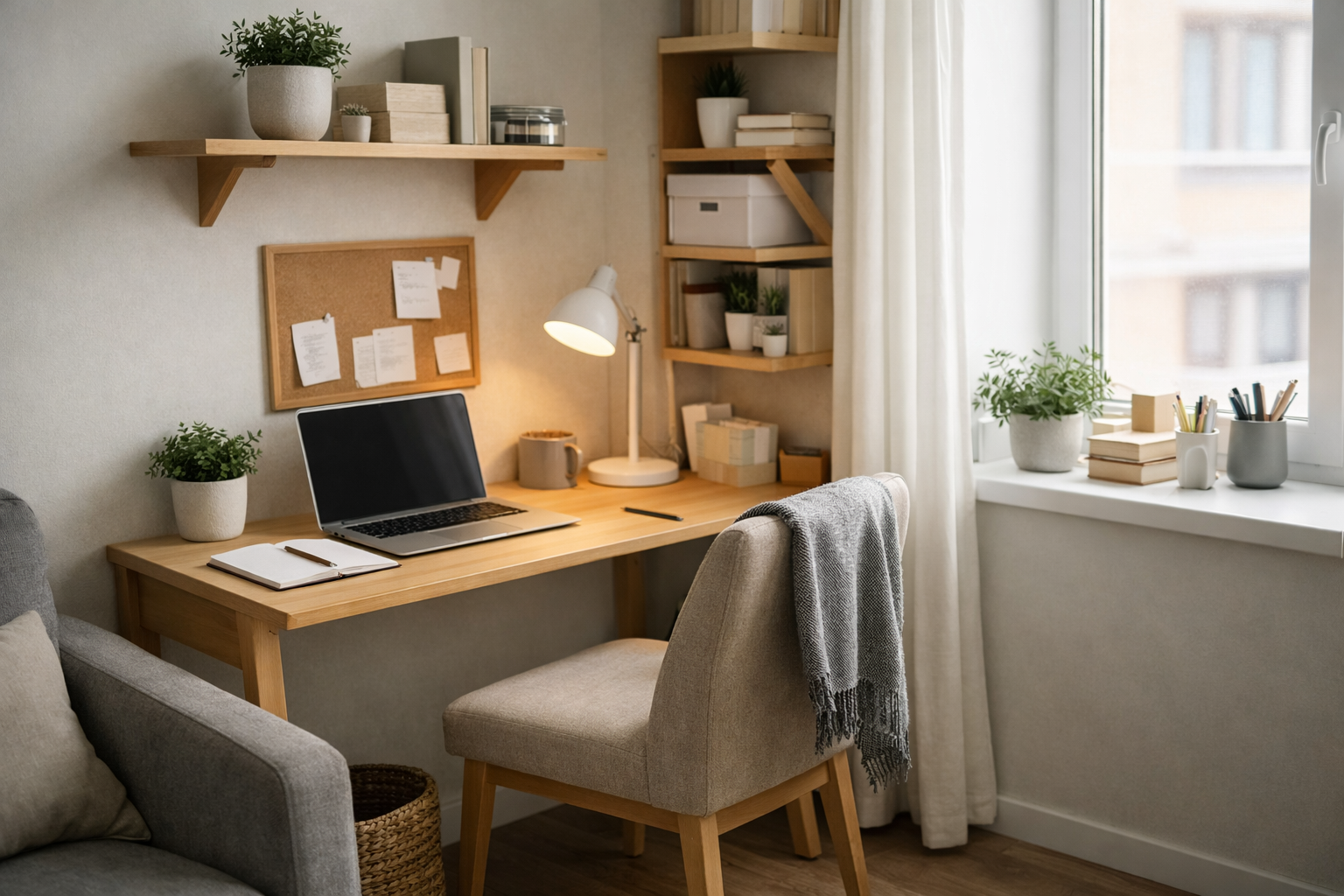 Como montar um home office funcional em espaços pequenos