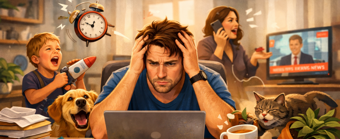 O que mais atrapalha a produtividade no home office